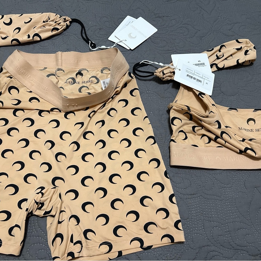 Marine Serre Tan and Black Crescent Moon, worn once - Picture 1 of 4